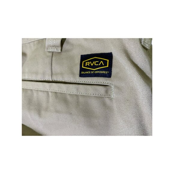 RVCA Khaki Men's Work Pants Chino - Picture 4 of 5